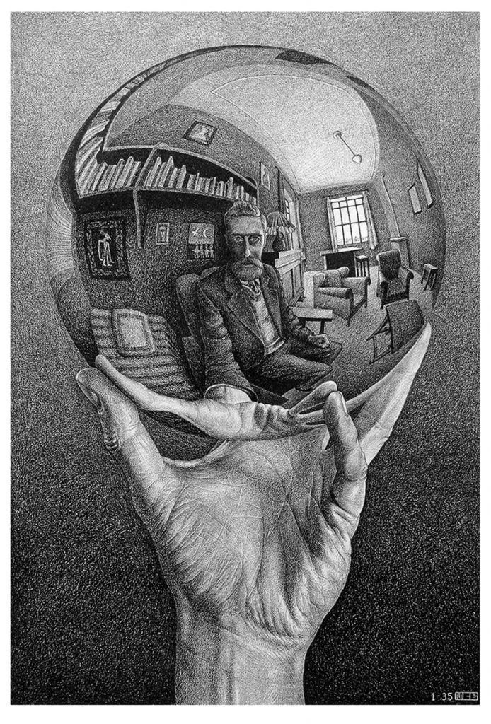 Escher-Mano-con-sfera-riflettente