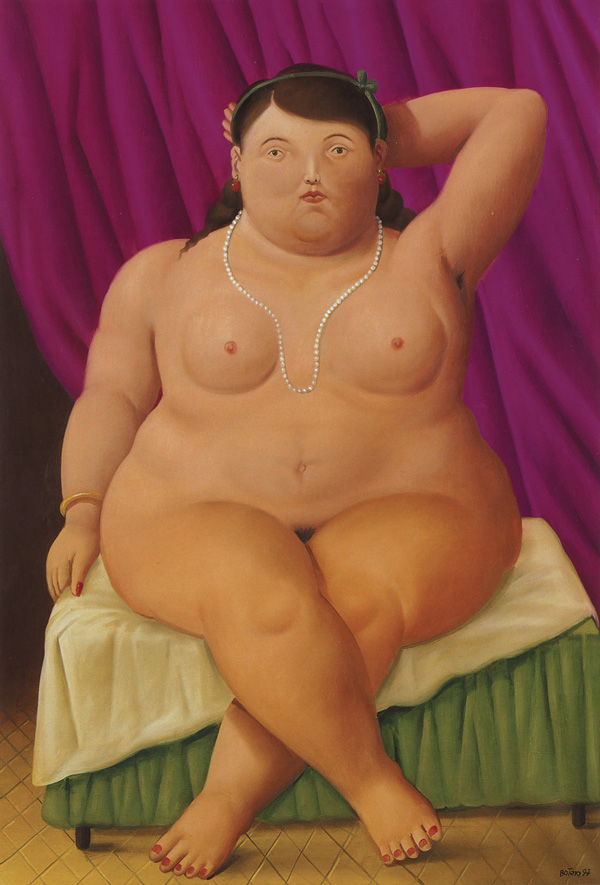 Donna seduta Botero