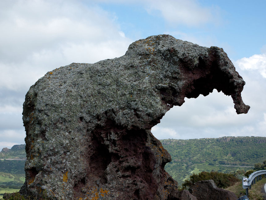 Roccia dell'elefante in Sardegna